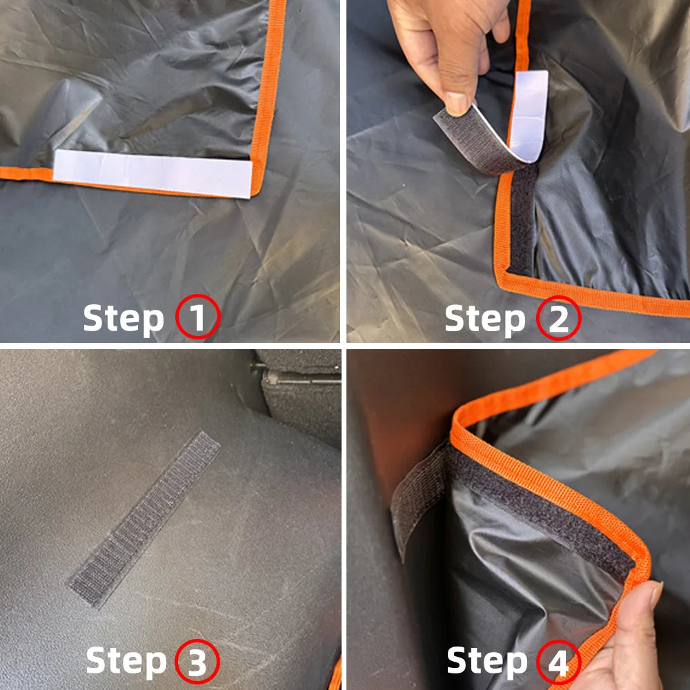 Hammock Car Seat Cover — Waterproof, Non-Slip, Fits Most Cars