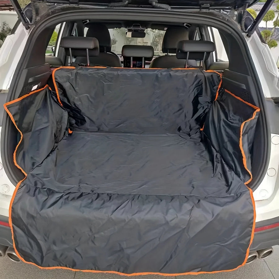 Cover fitted across the rear bench